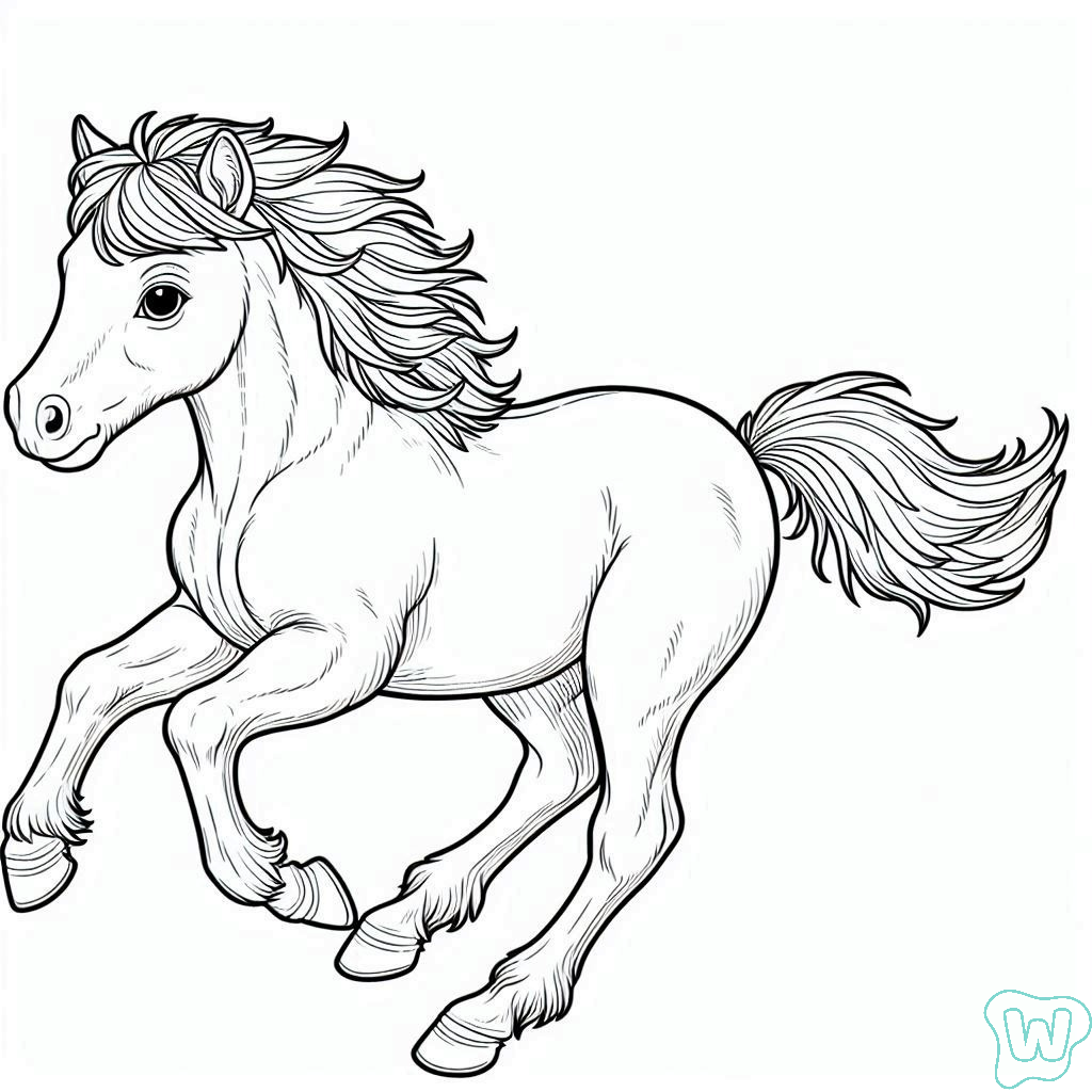 20 Caballos Para Colorear Im genes Para Colorear Gratis