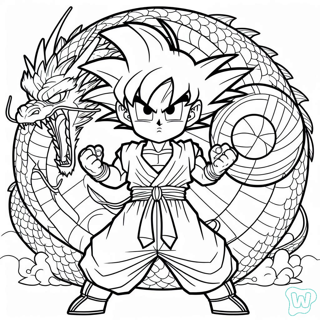 78 Goku Kleurplaat PDF Downloaden En Gratis Afdrukken