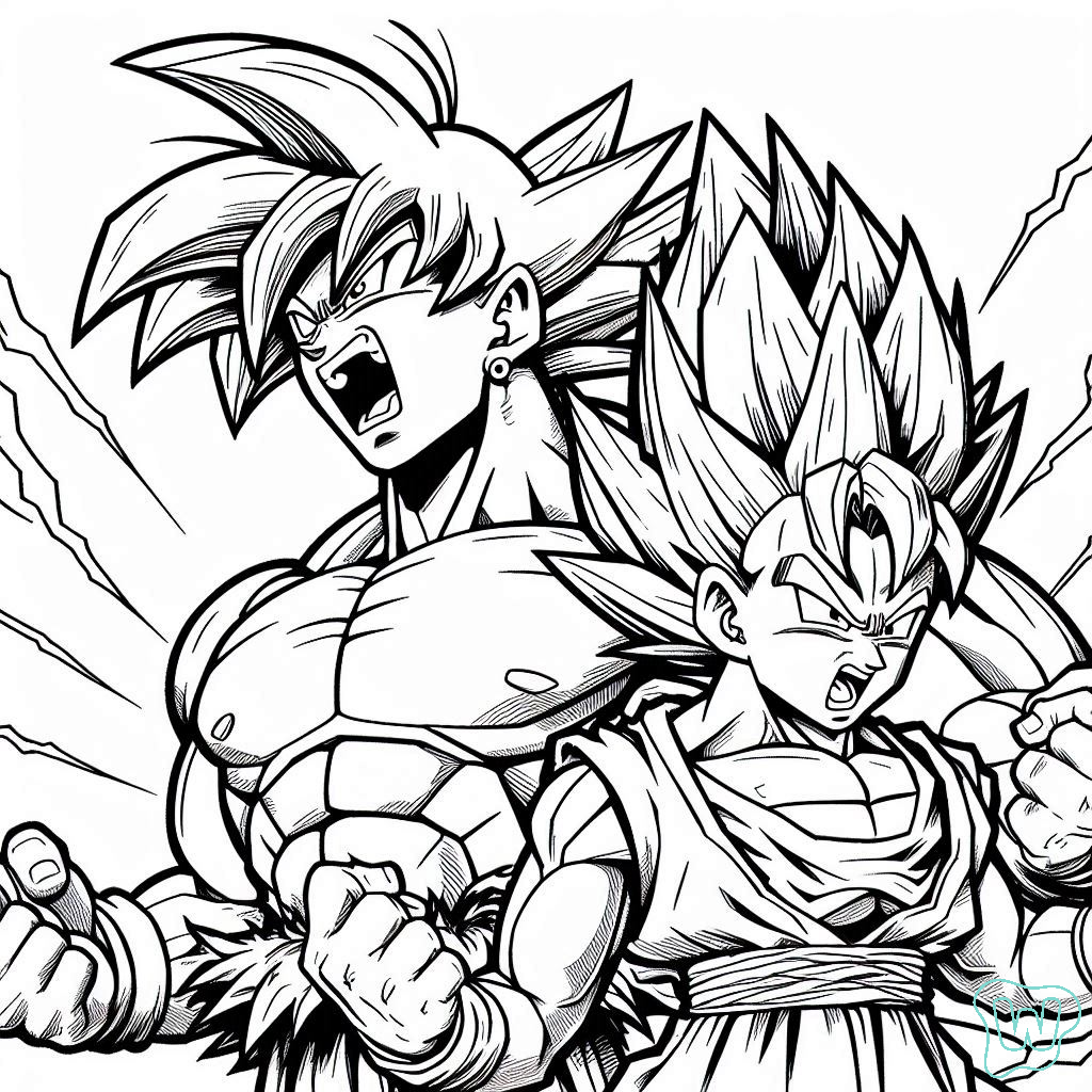 78 Goku Da Colorare Scarica E Stampa PDF Gratuitamente