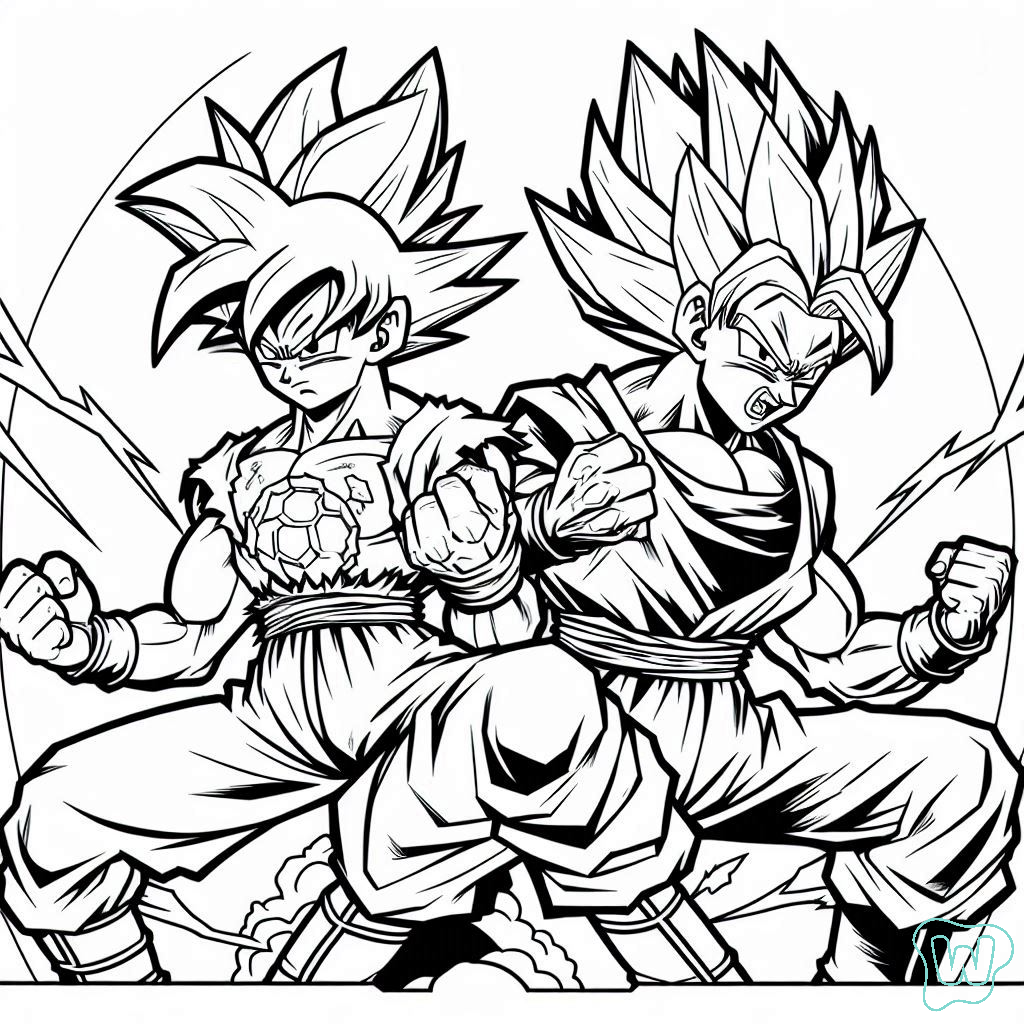 78 Goku Da Colorare Scarica E Stampa PDF Gratuitamente