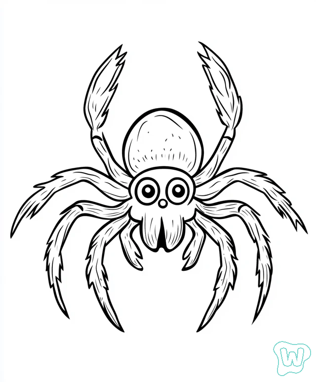23 Araña De Halloween Para Colorear - Colorear Gratis Para