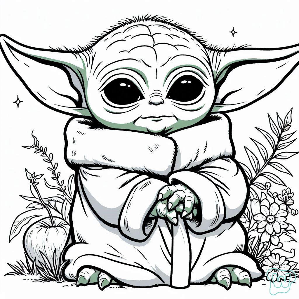Baby Yoda Coloring Pages Printable Pdf