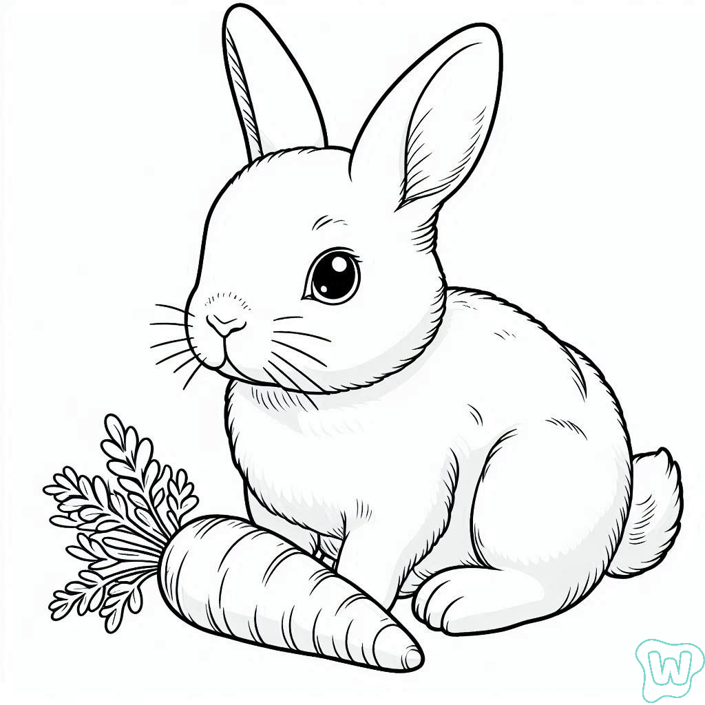 20 Conejo Para Colorear Imprimir Dibujos Para Colorear