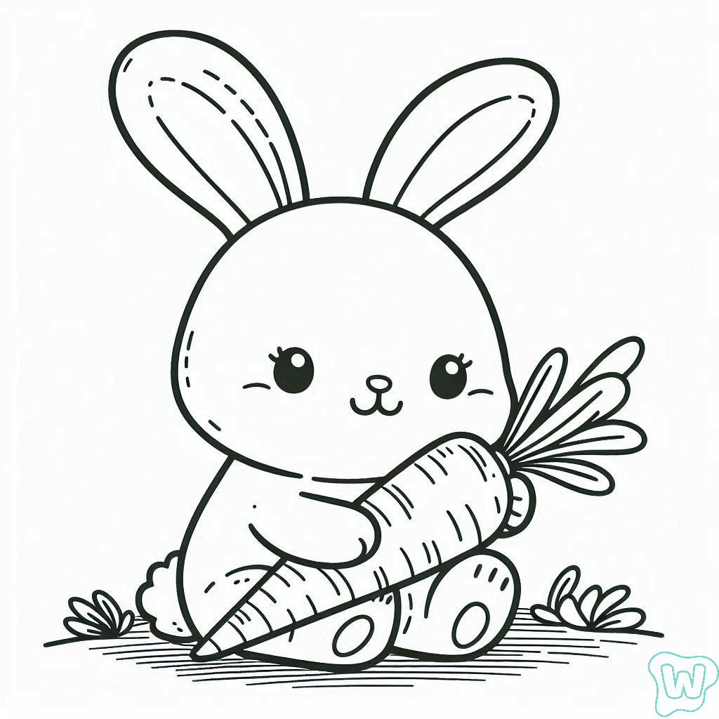 20 Conejo Para Colorear Imprimir Dibujos Para Colorear
