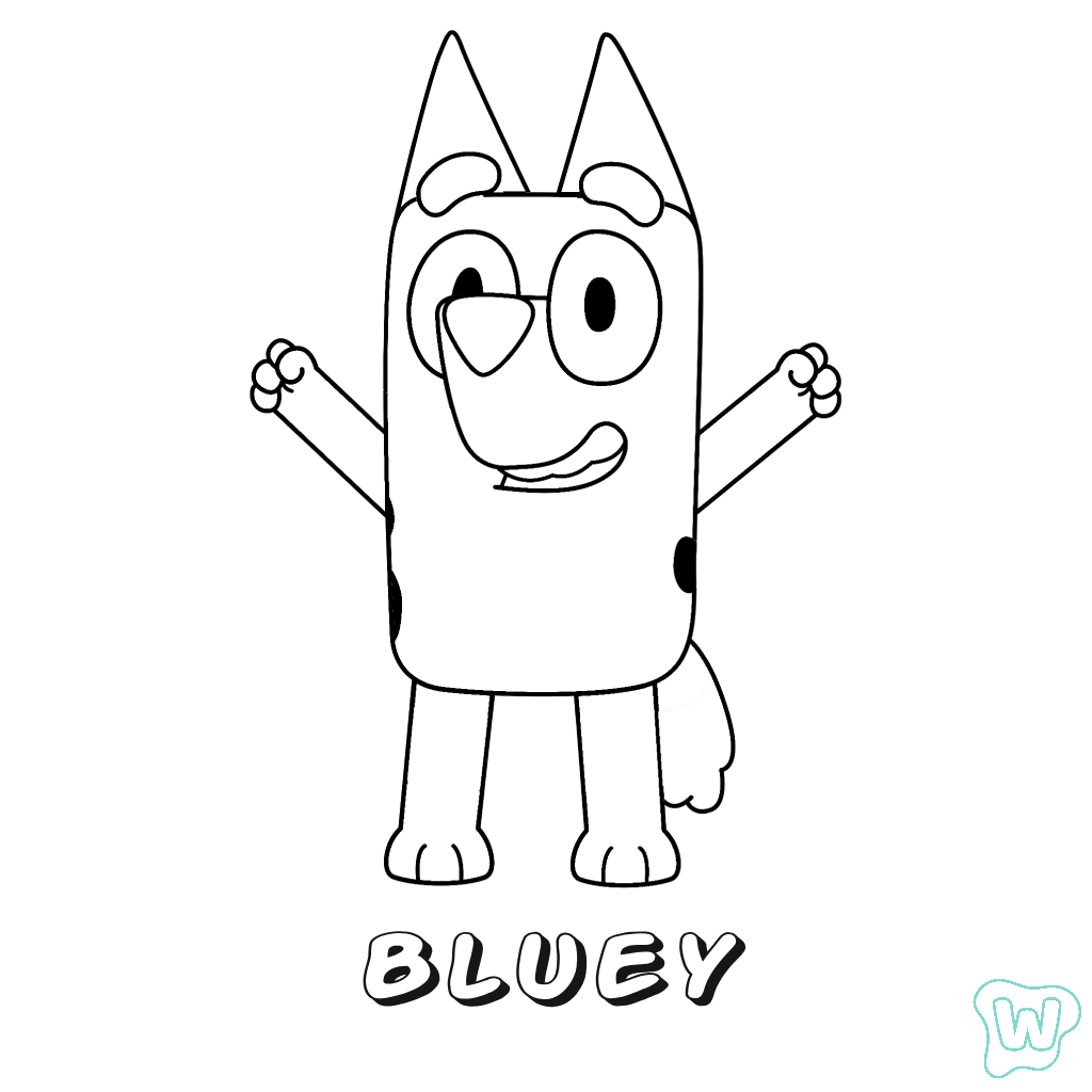 37 Bluey Para Colorear - Colorea En Línea E Imprime PDF