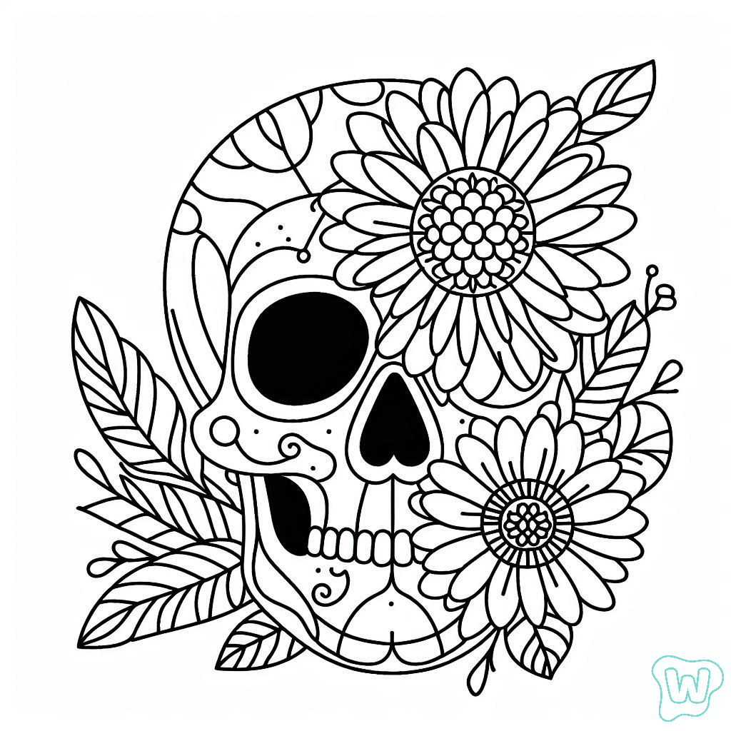 38 Calavera Para Colorear - Descarga E Imprime El PDF Gratis