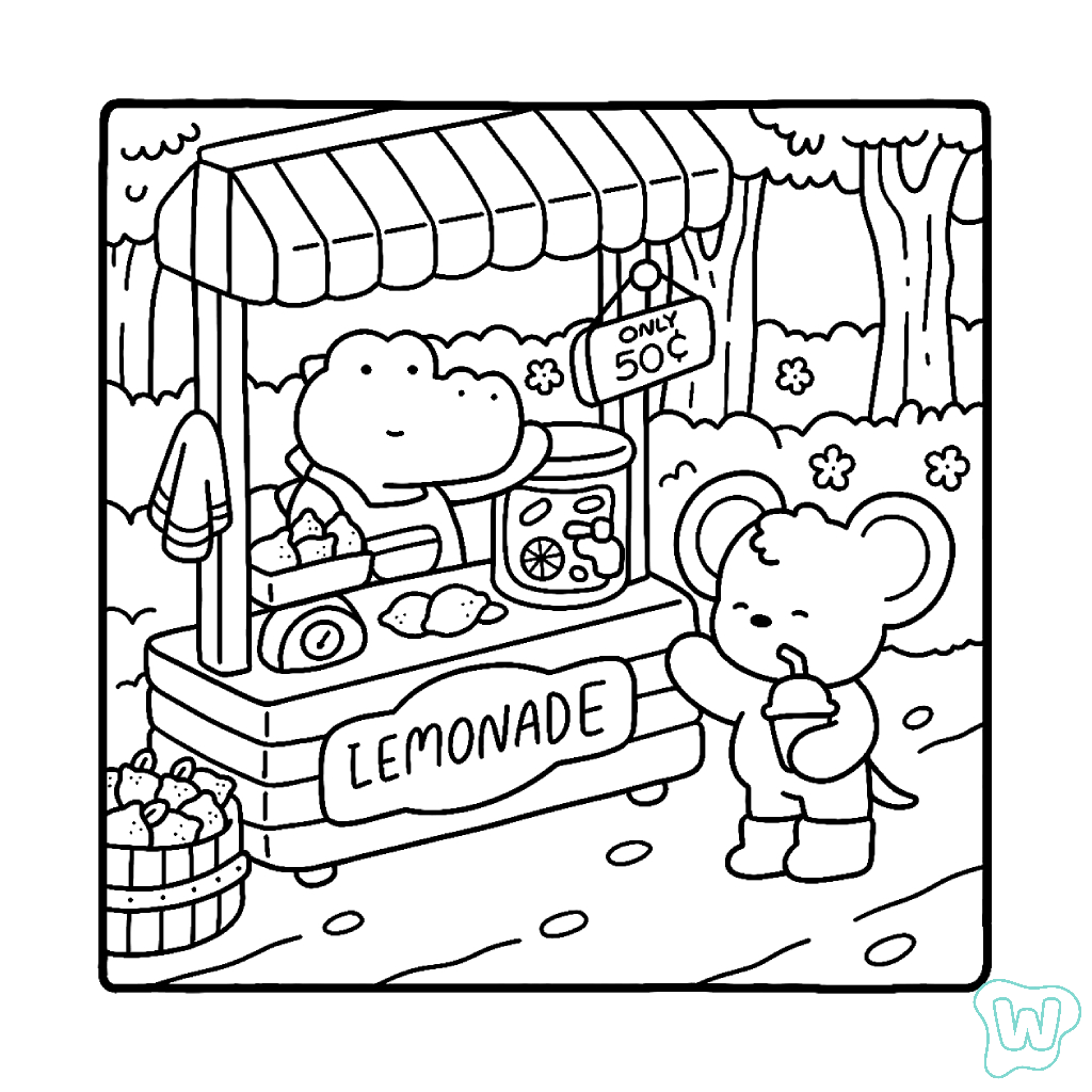 Cozy Friends Coloring Pages Pdf Cozy Friends Coloring Pages Pdf