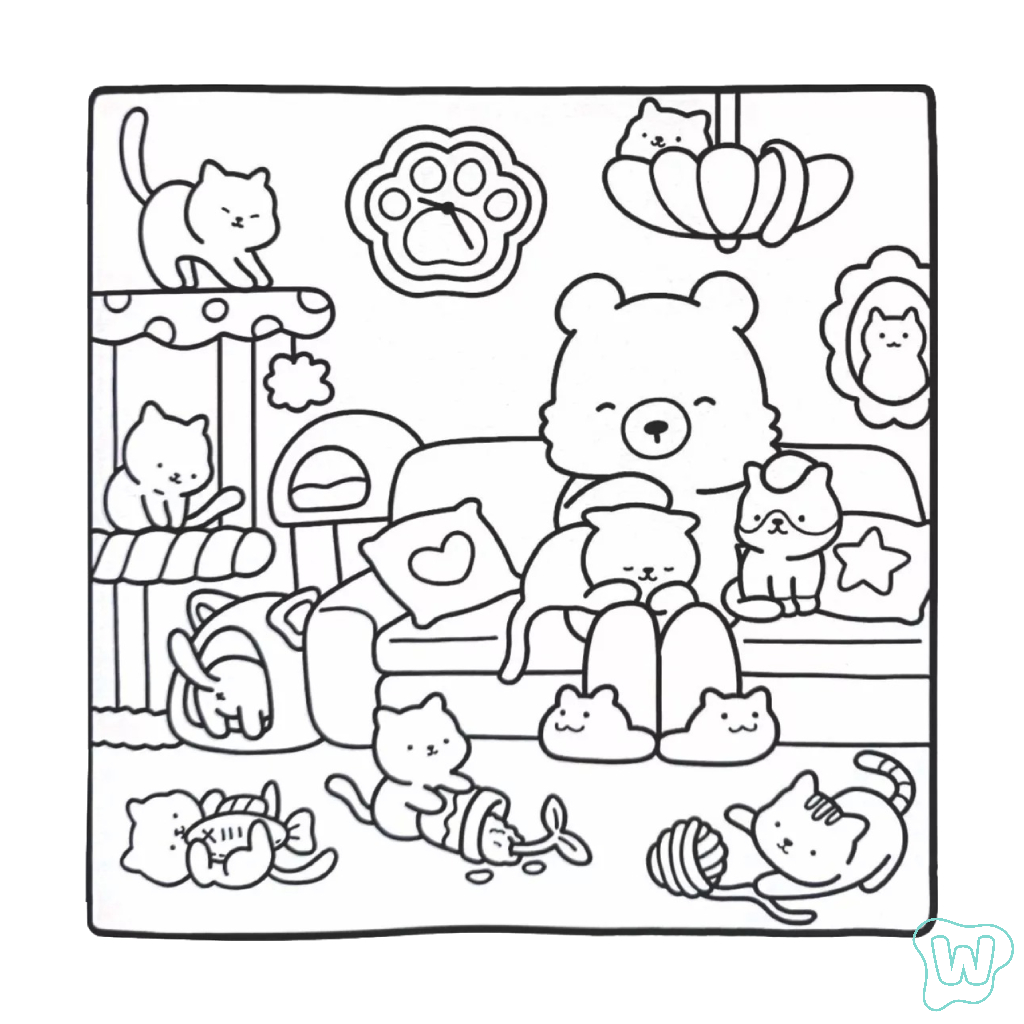 26 Coloriage Cozy Friends Imprimer PDF Gratuit