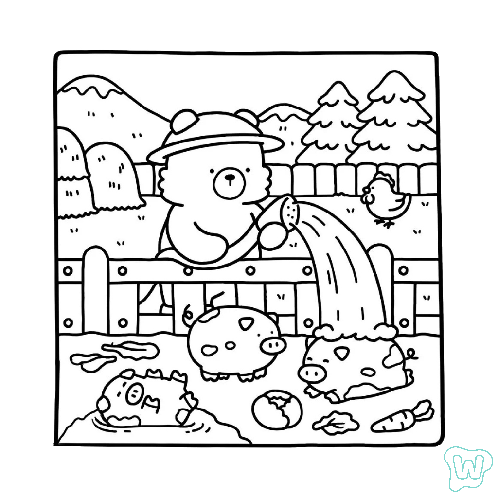 26 Cozy Friends Da Colorare Stampa PDF Gratuito 26 Cozy Friends Da Colorare Stampa PDF Gratuito