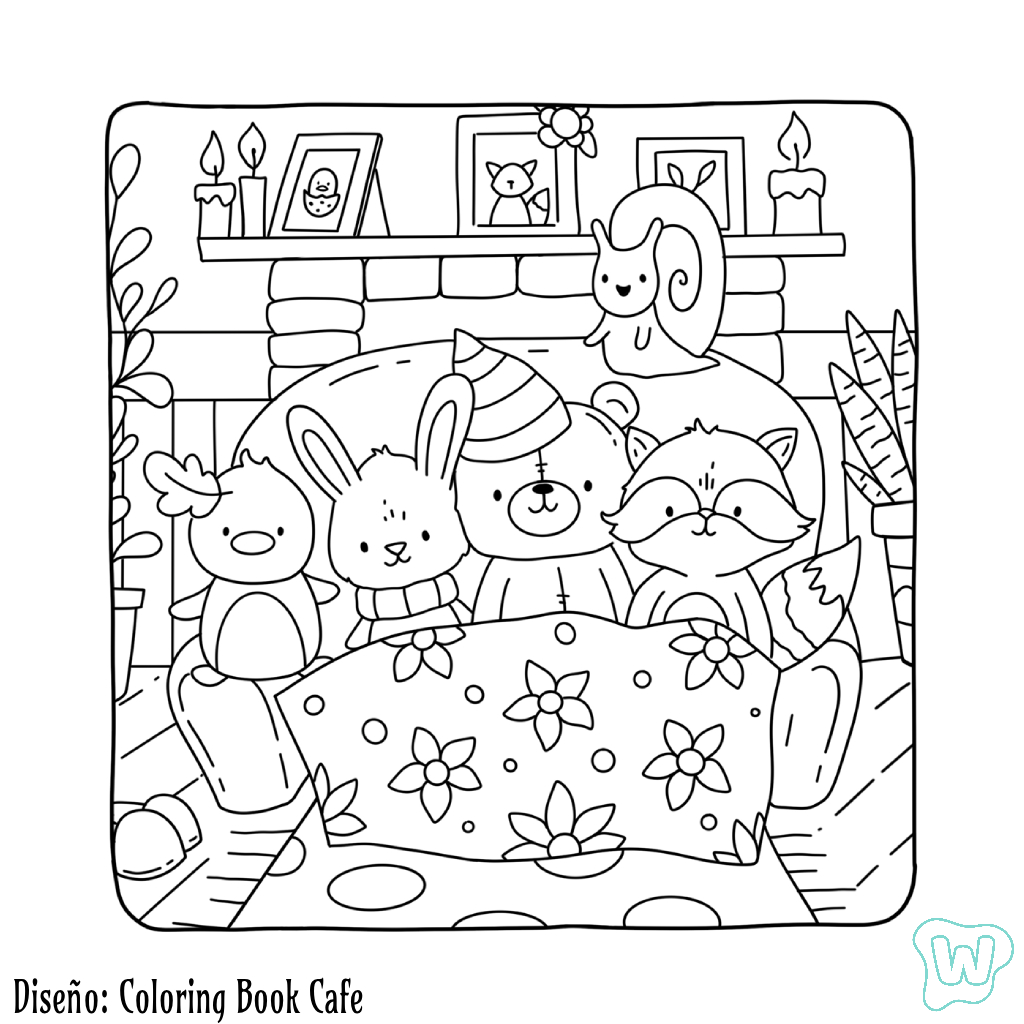 Autumn Hygge Coloring Pages
