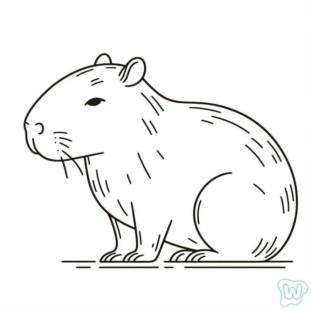35 Capybara Boyama Sayfas PDF Yazd r n Ve Iyi E lenceler 