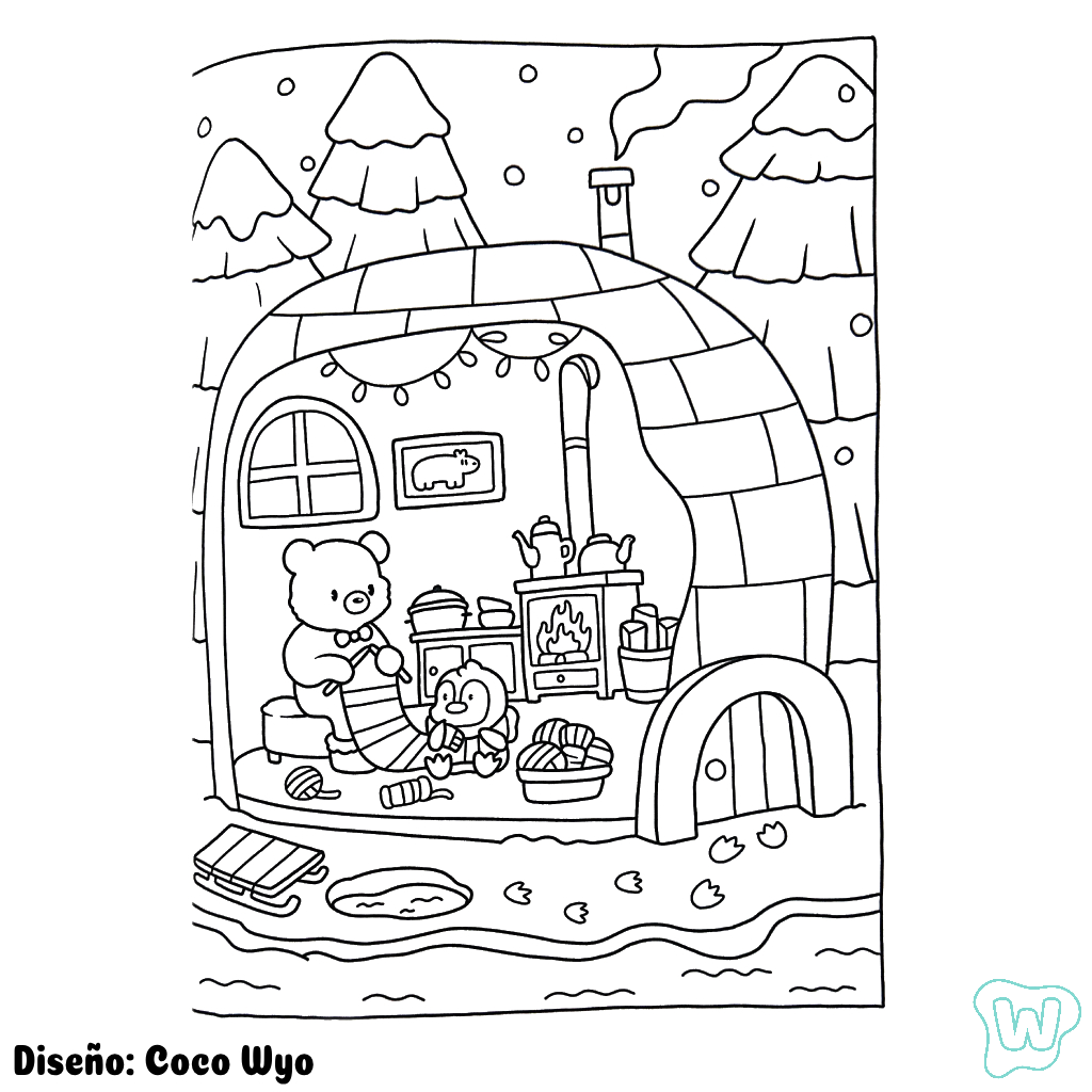 Adult Cozy Coloring Pages