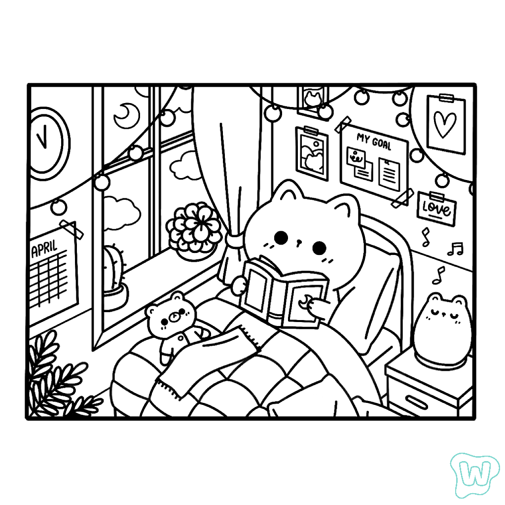 30 Kawaii Cozy Da Colorare Scarica E Stampa Gratuitamente 30 Kawaii Cozy Da Colorare Scarica E Stampa Gratuitamente