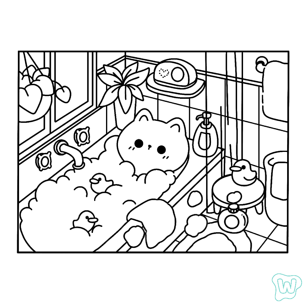 30 Kawaii Cozy Kleurplaat Gratis Downloaden En Afdrukken