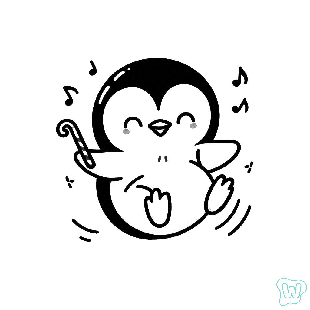 Syntego 10 Cabochon Pinguini Kawaii Glitterati: Resina Rotonda 23mm Con Retro Piatto, Per Biglietti E Decorazioni Natalizie Fai-da-Te