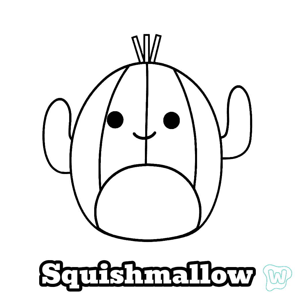 Squishmallow Coloring Roll Squishmallow Coloring Roll