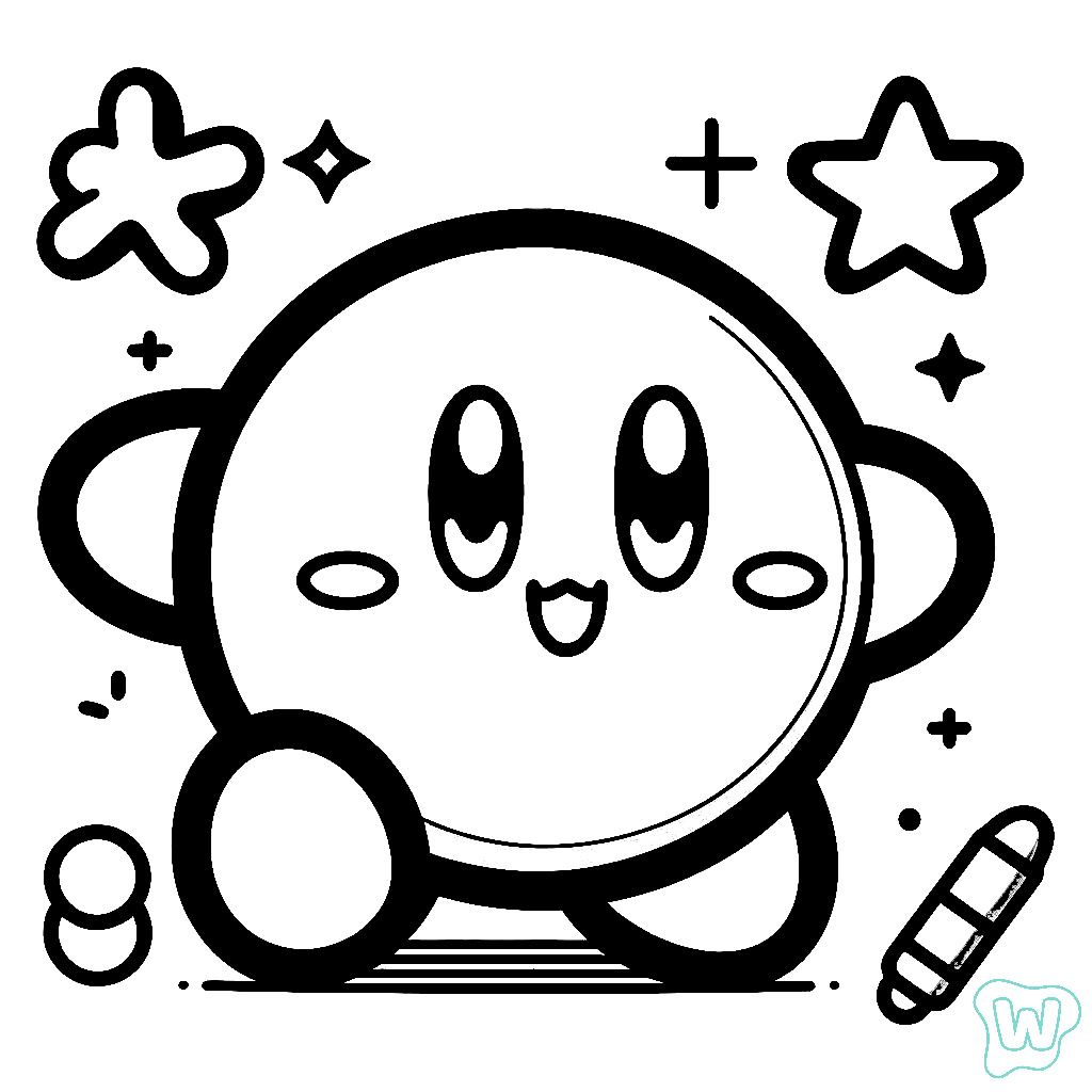 36 Kirby Para Colorir Desenhos Gratuitos Em PDF
