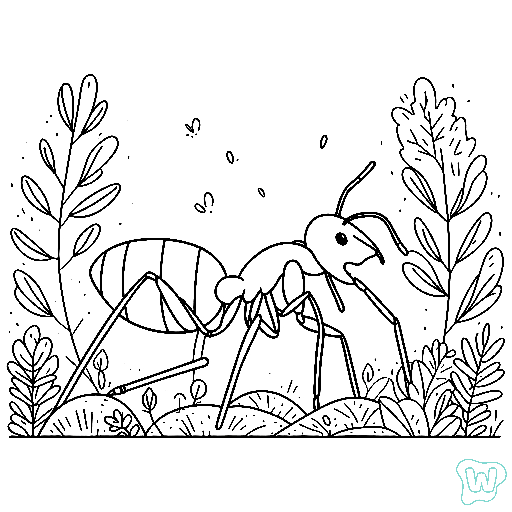 49 Hormiga Para Colorear Dibujos Para Imprimir PDF