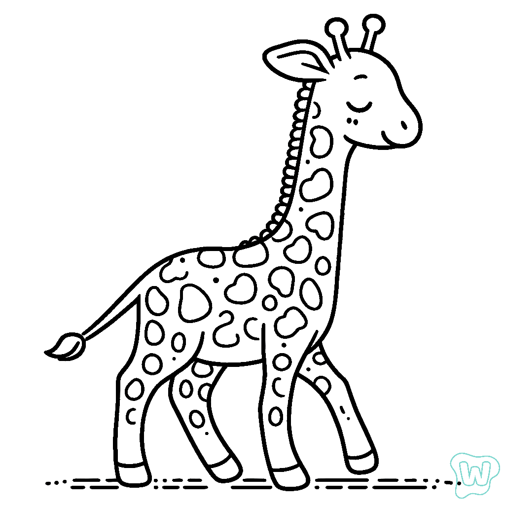 47 Jirafa Para Colorear Dibujos Gratis Para Imprimir