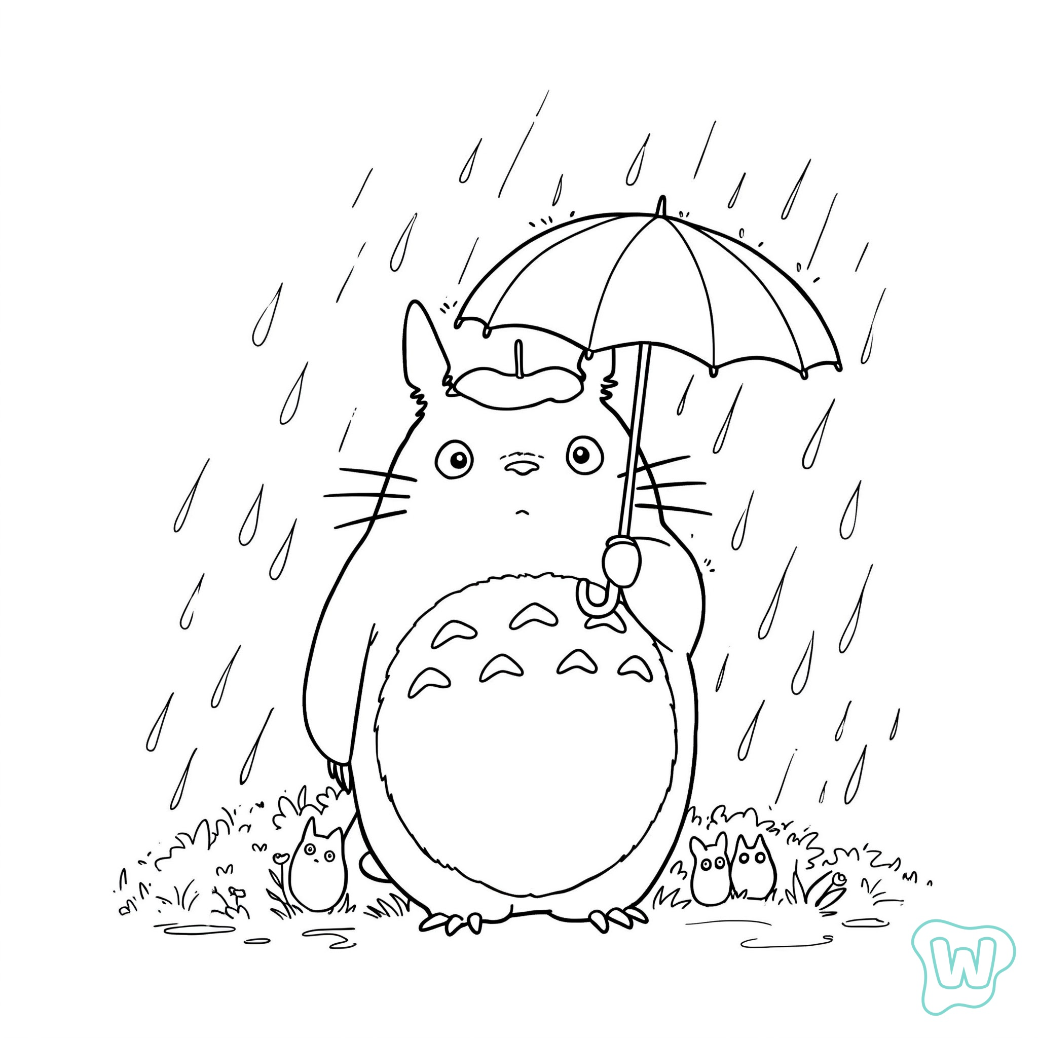 41 Totoro Coloring Pages PDF Pages To Print 41 Totoro Coloring Pages PDF Pages To Print