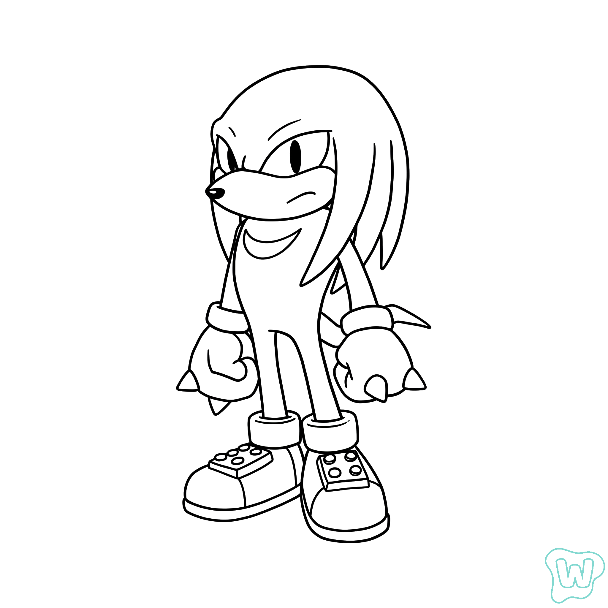 32 Knuckles Para Colorir Desenhos Para Imprimir PDF 32 Knuckles Para Colorir Desenhos Para Imprimir PDF