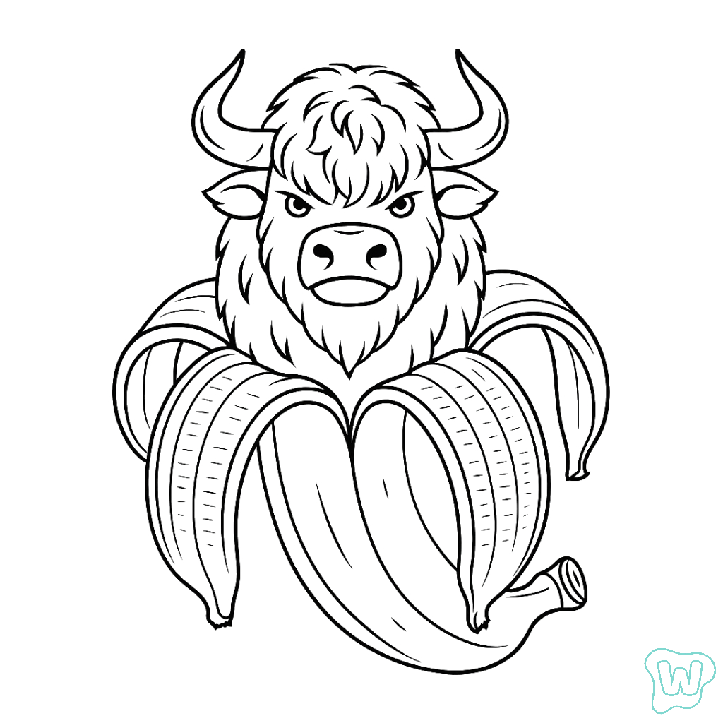 Bulliccinni Bananini dibujos para colorear