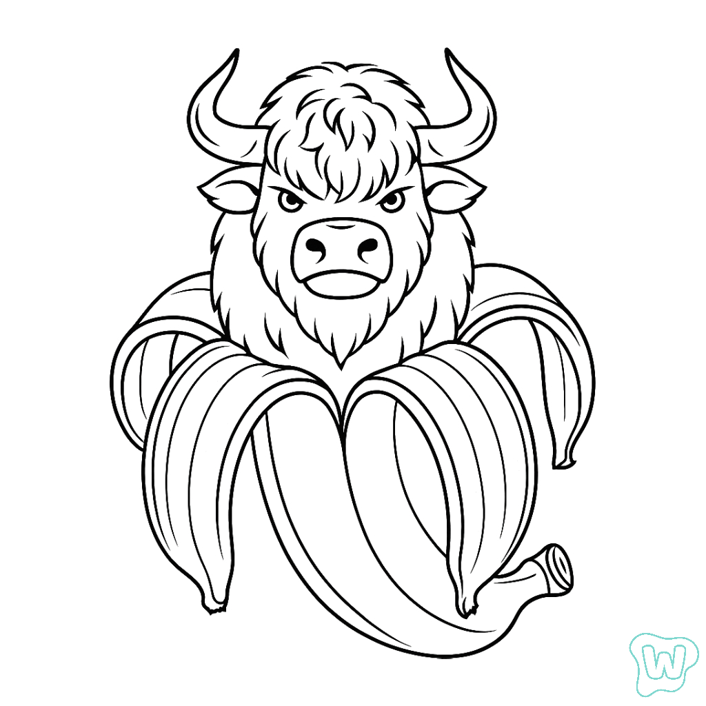 Bulliccinni Bananini páginas para colorear