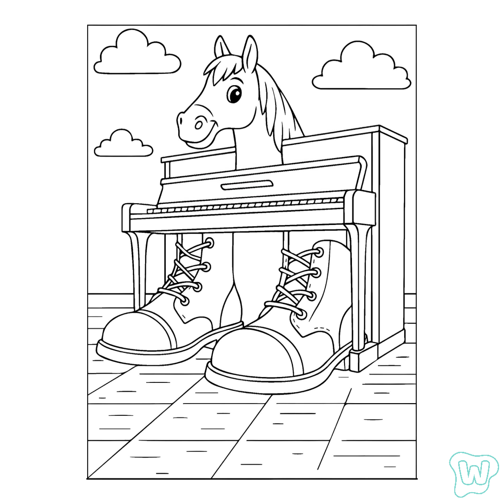 Ecco Cavallo Virtuoso páginas para colorear para imprimir gratis