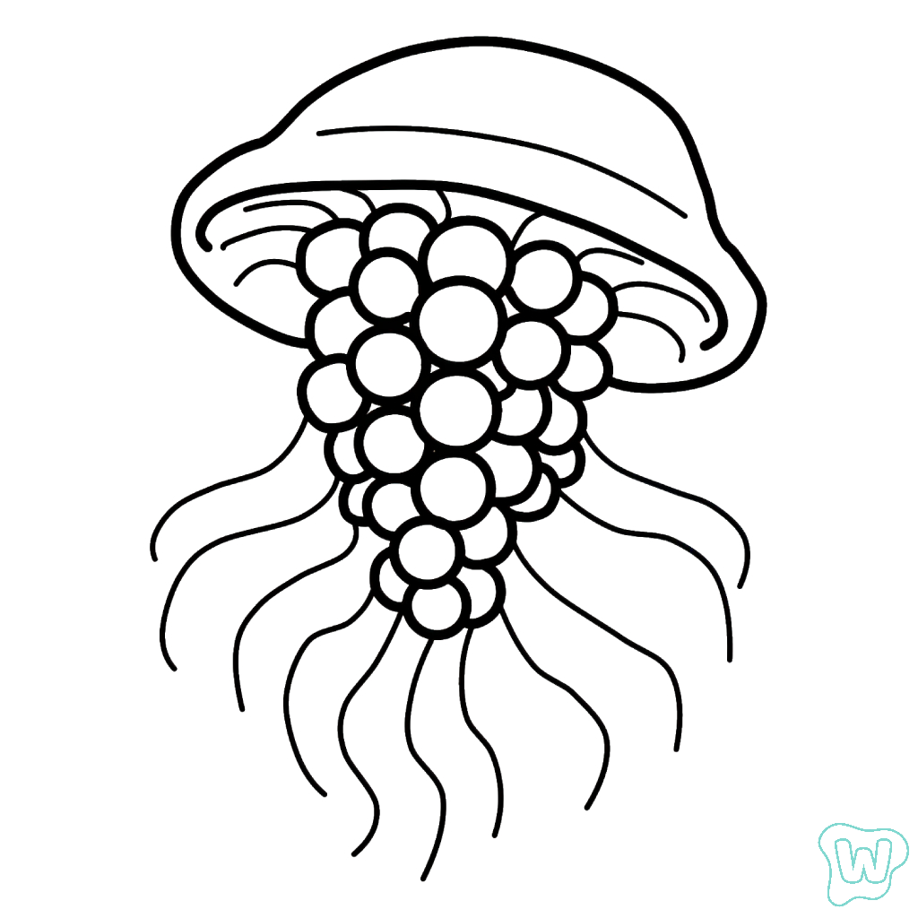 Graipussi Medussi para colorear y Imprimir PDF