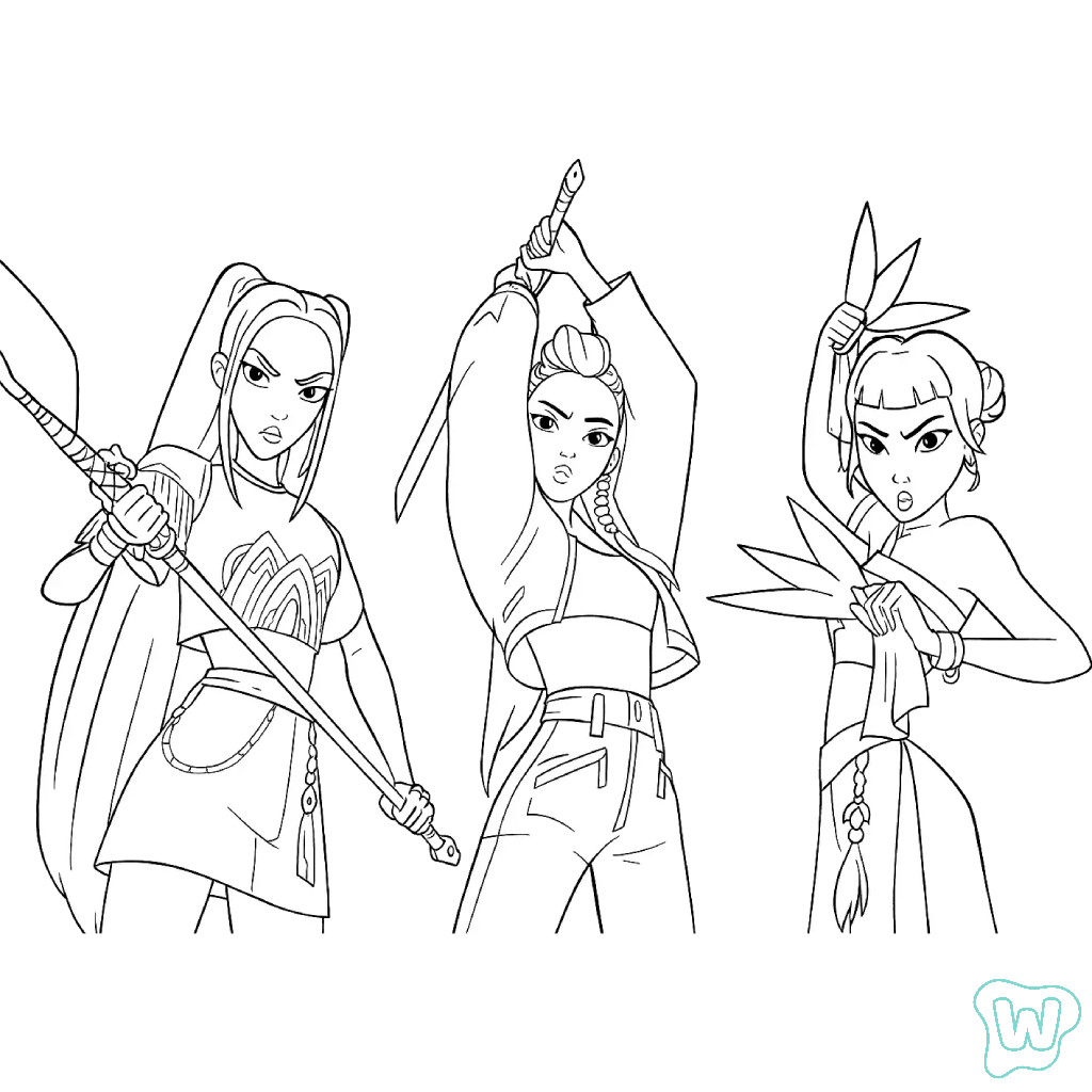 KPop Demon Hunters PDF para imprimir gratis