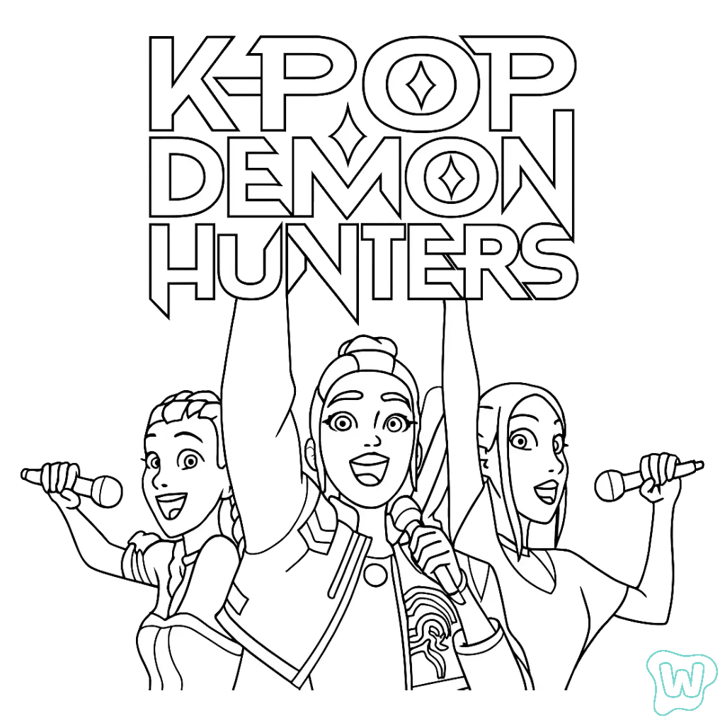 dibujos para colorear grinch KPop Demon Hunters
