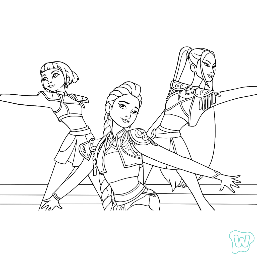 KPop Demon Hunters dibujos para colorear grinch 1