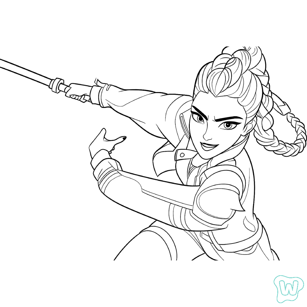 KPop Demon Hunters dibujos para colorear 1