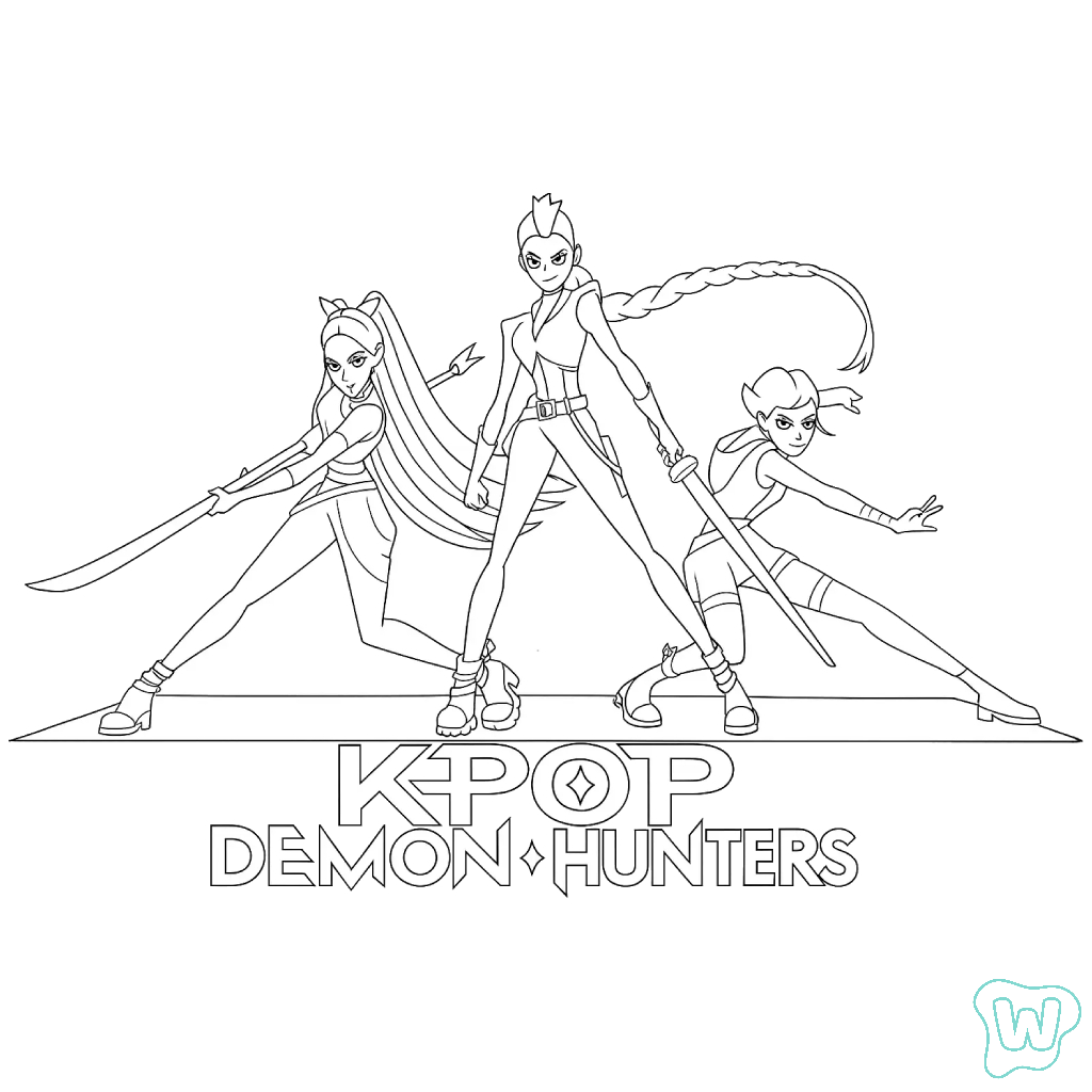 KPop Demon Hunters imprimir PDF gratis