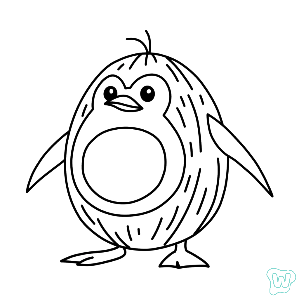 dibujos para colorear grinch Penguino Cocosino
