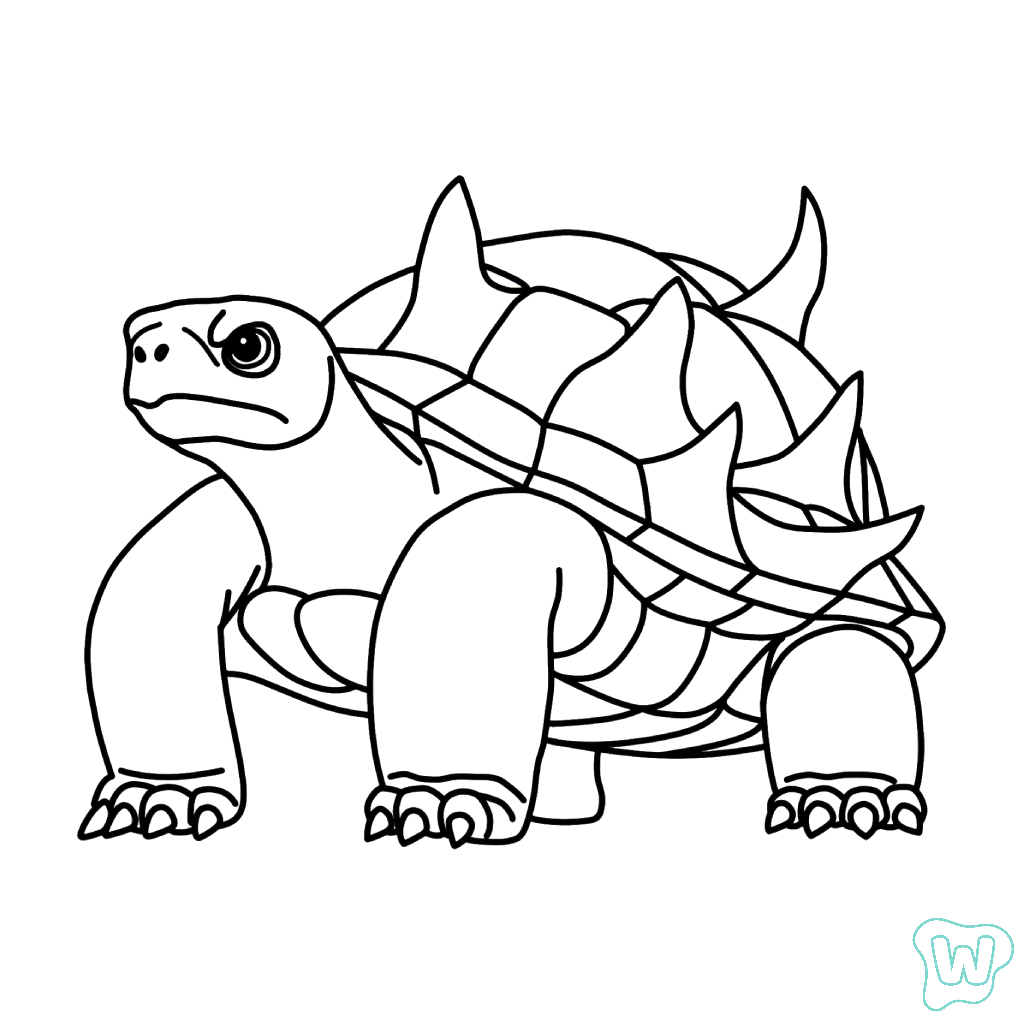 Torrtuginni Dragonfrutinni páginas para colorear fáciles