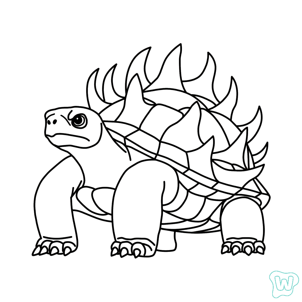 páginas para colorear imprimibles Torrtuginni Dragonfrutinni para adultos
