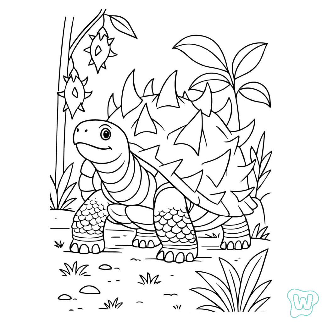 lindas páginas para colorear Torrtuginni Dragonfrutinni