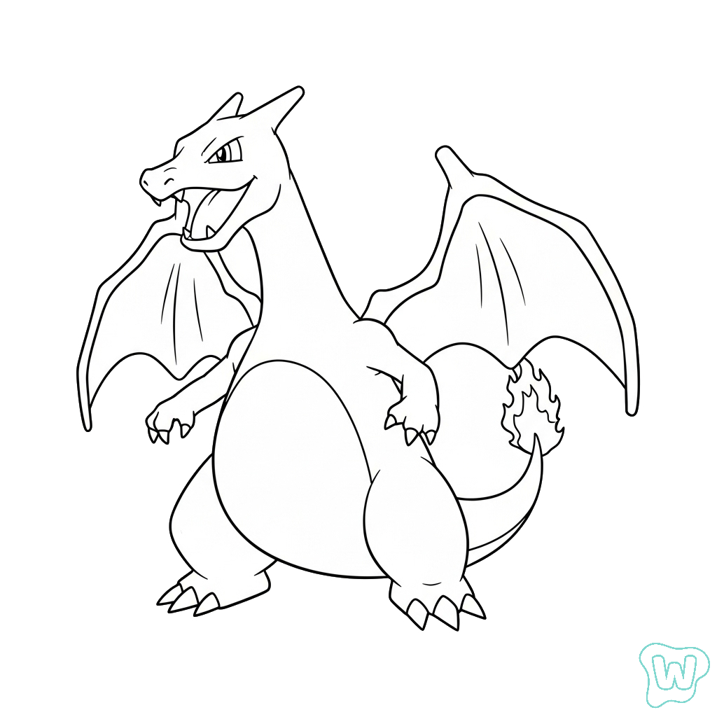 Charizard para colorear