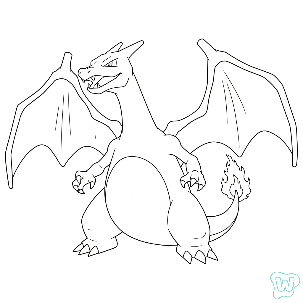dibujos para colorear Charizard