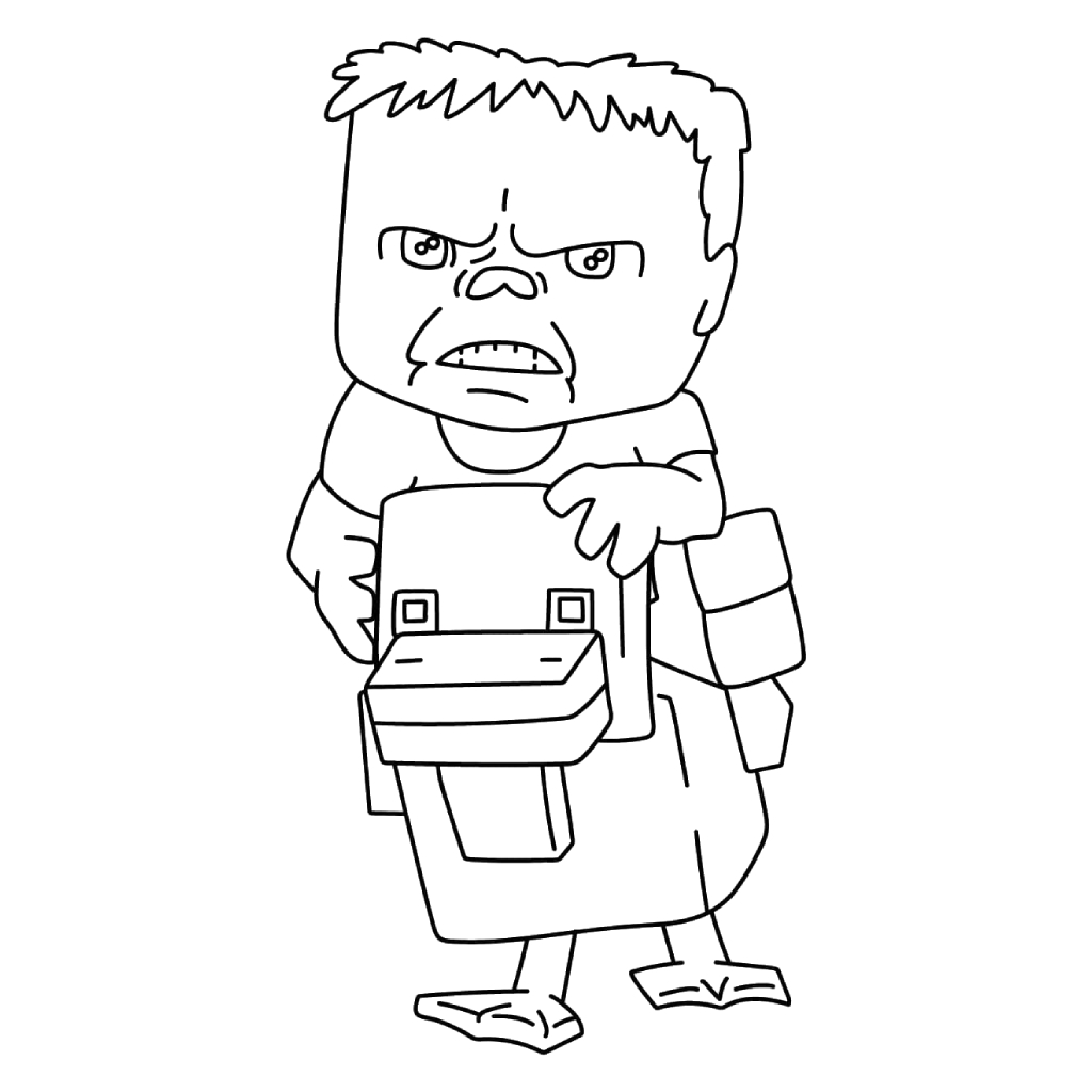 dibujos para colorear Chicken Jockey
