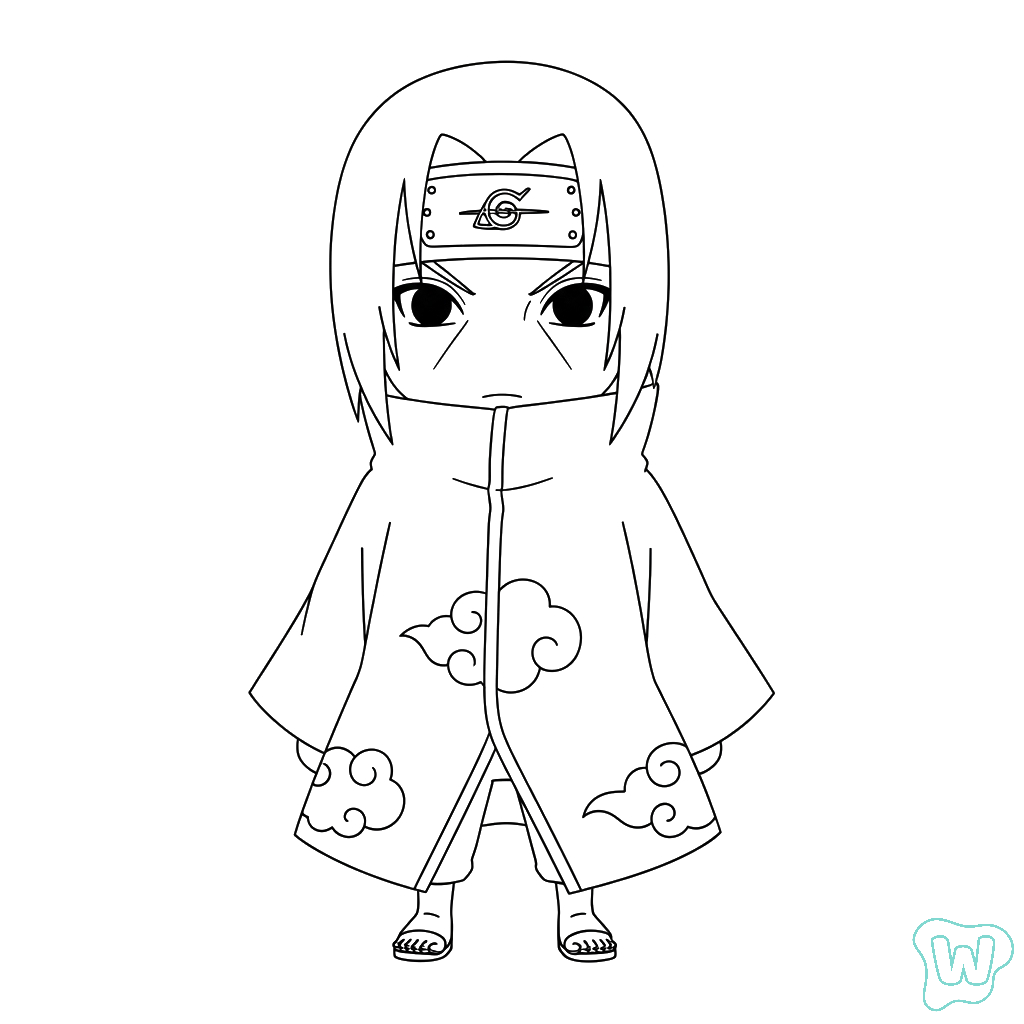 Itachi Uchiha páginas para colorear