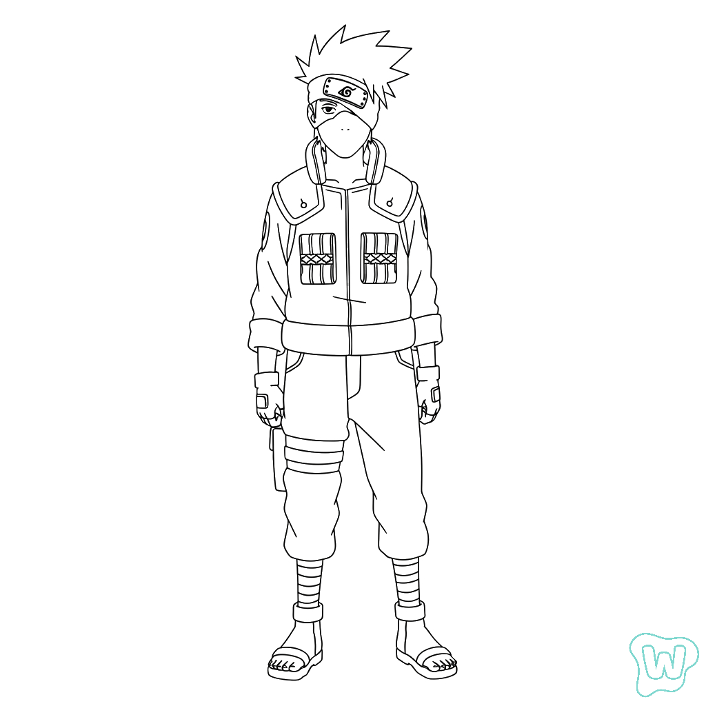 Kakashi páginas para colorear para adultos pdf