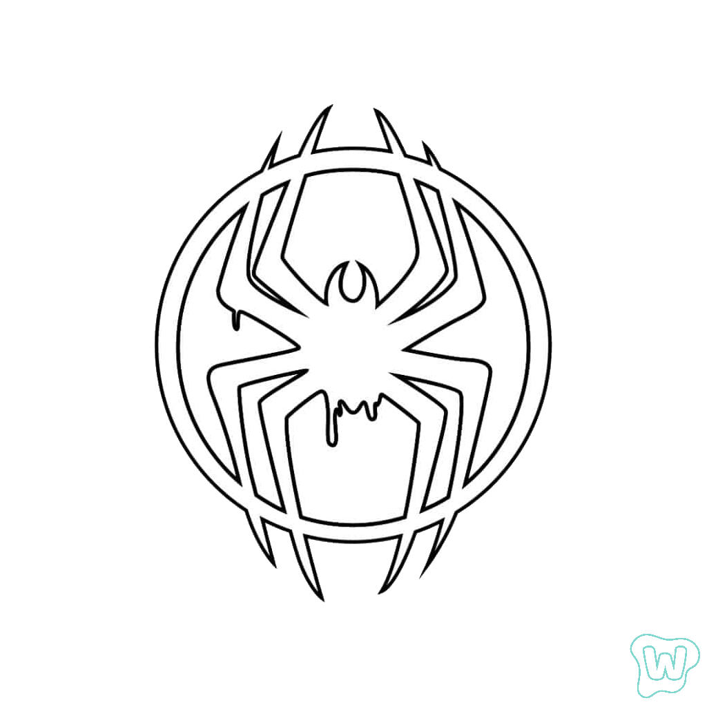 páginas para colorear lindas y fáciles de Miles Morales