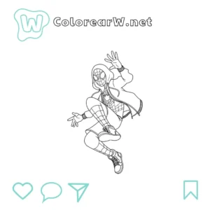 Miles Morales para colorear (PDF para imprimir gratis) thumbnail