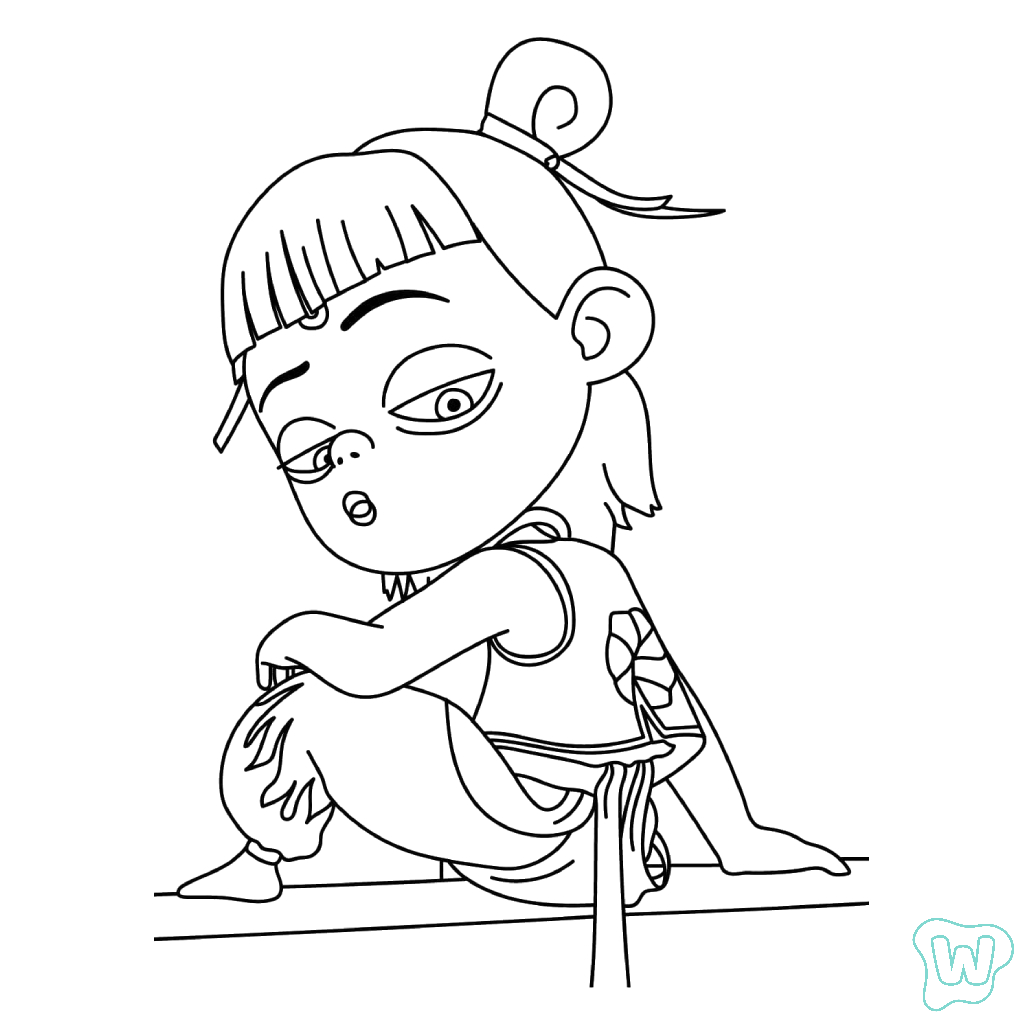 Ne Zha dibujos para colorear grinch