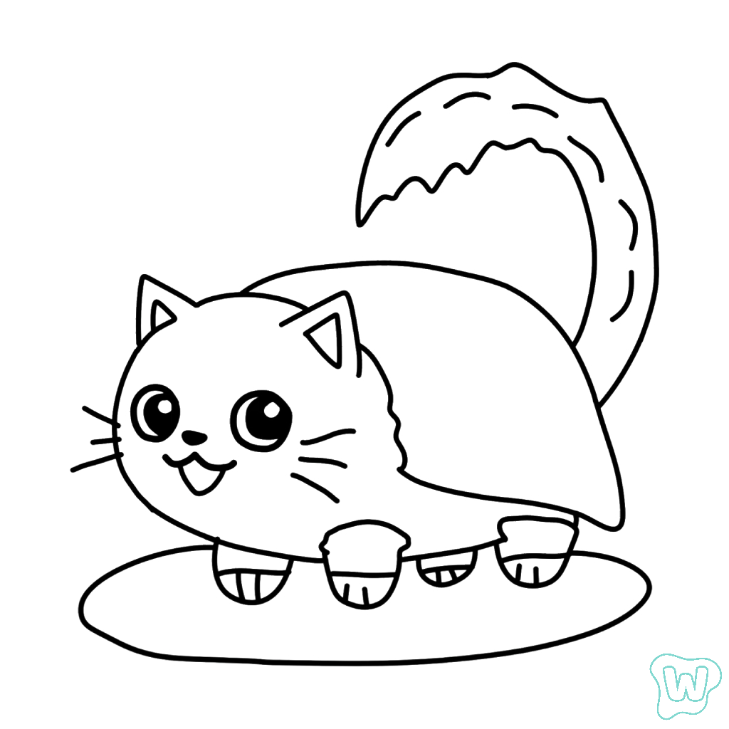 páginas para colorear para Pussini Sushini