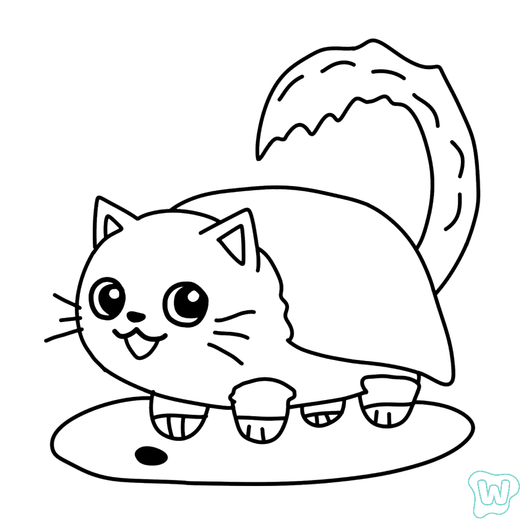 Pussini Sushini páginas para colorear para adultos