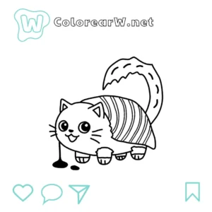 Pussini Sushini para colorear (PDF para imprimir gratis) thumbnail