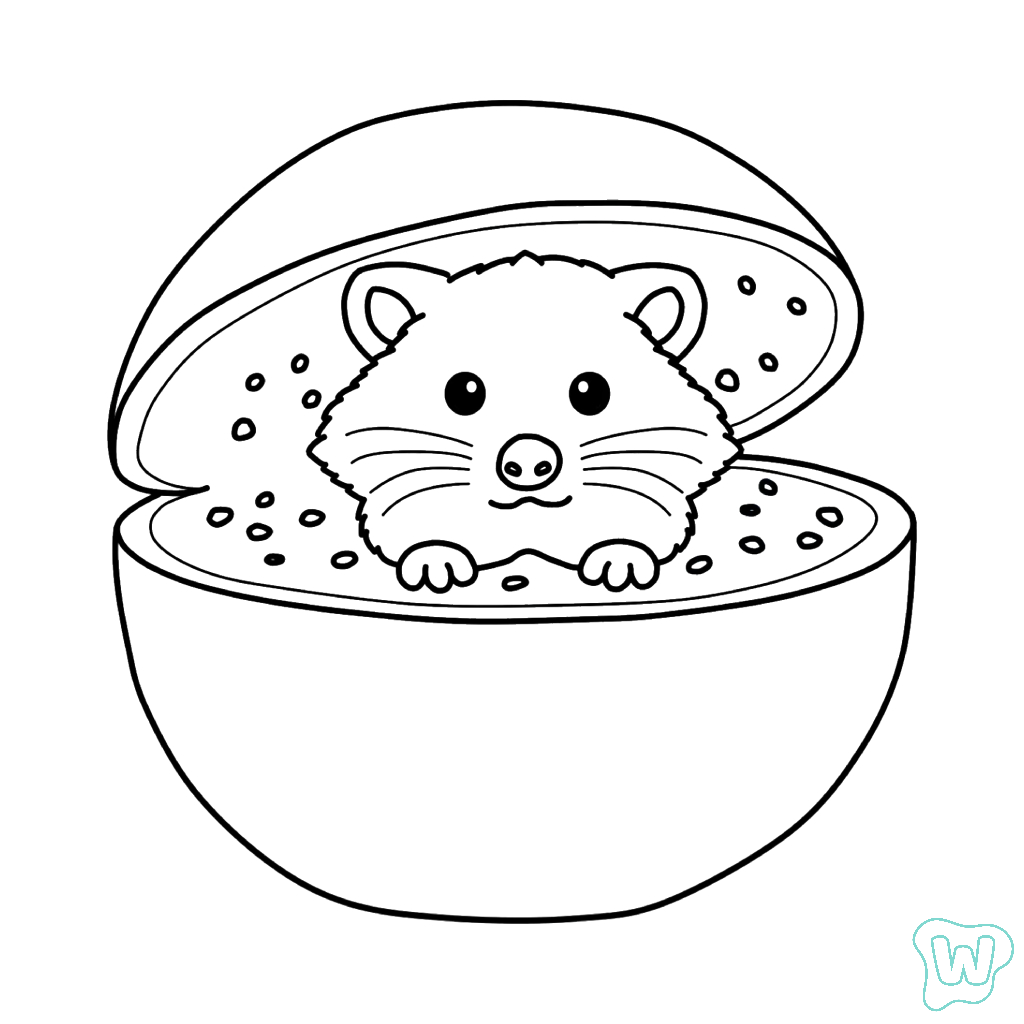 Raccooni Watermelunni páginas para colorear gratis